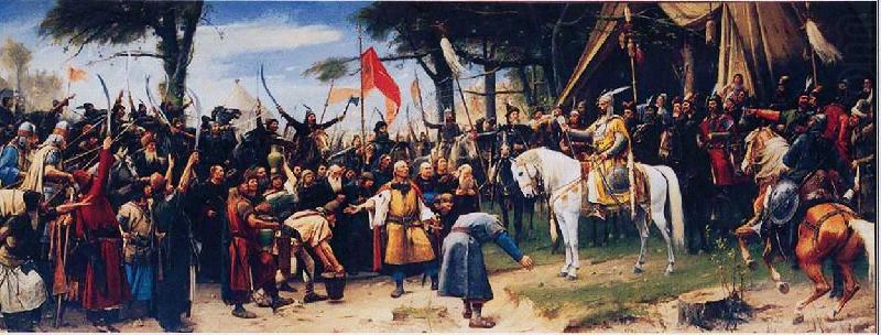 Mihaly Munkacsy The Conquest of Hungary china oil painting image